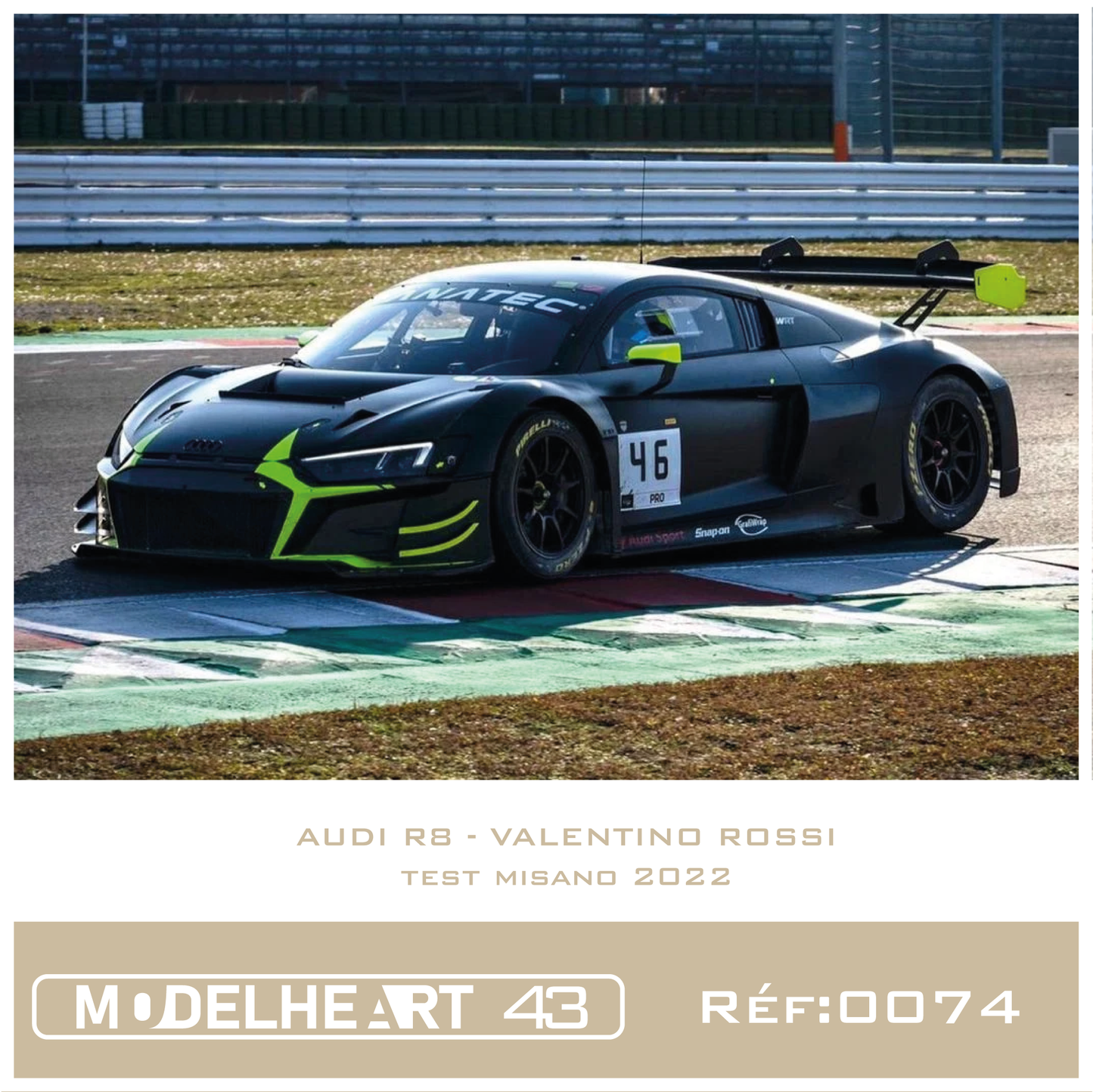 Decalque Audi R8 - Valentino Rossi