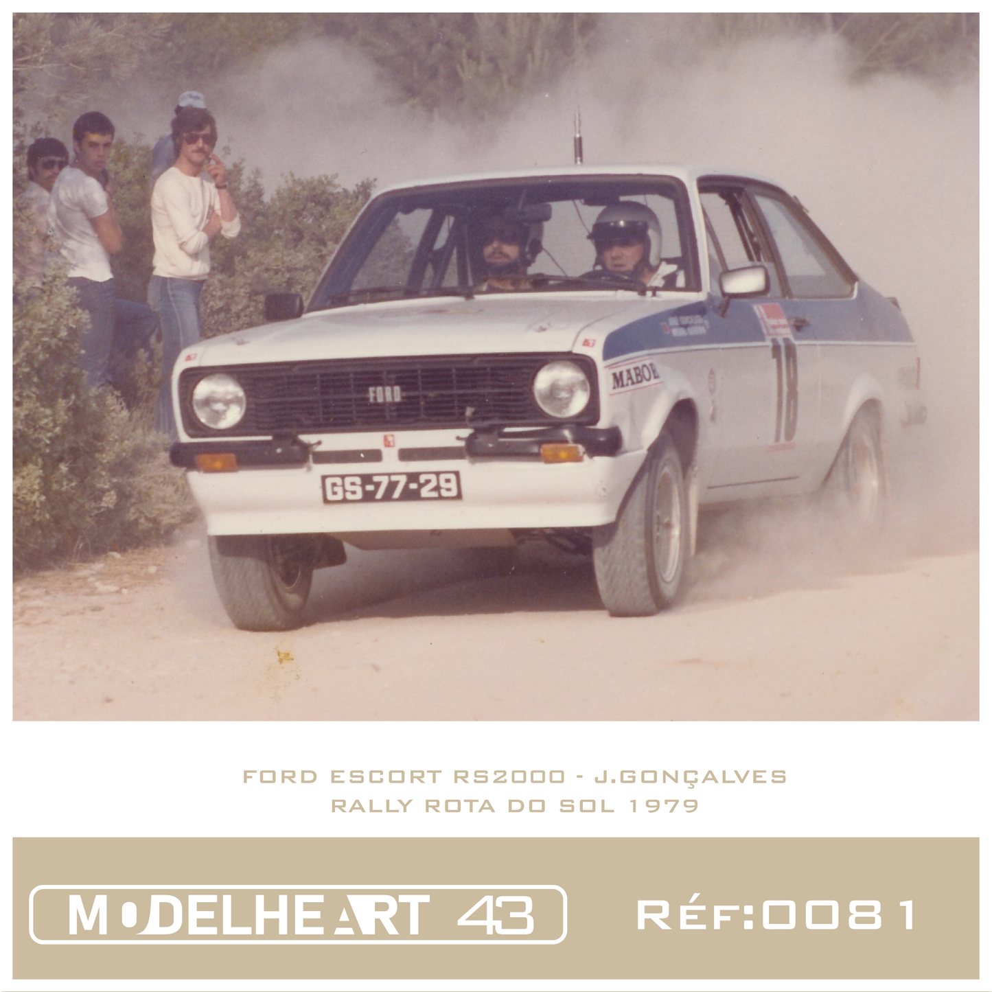 Decalque Ford Escort RS2000 - J.Gonçalves