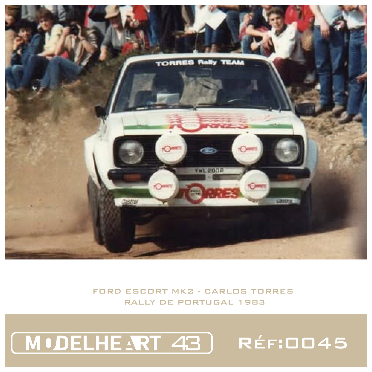 Decalque Ford Escort Mk2 - Carlos Torres