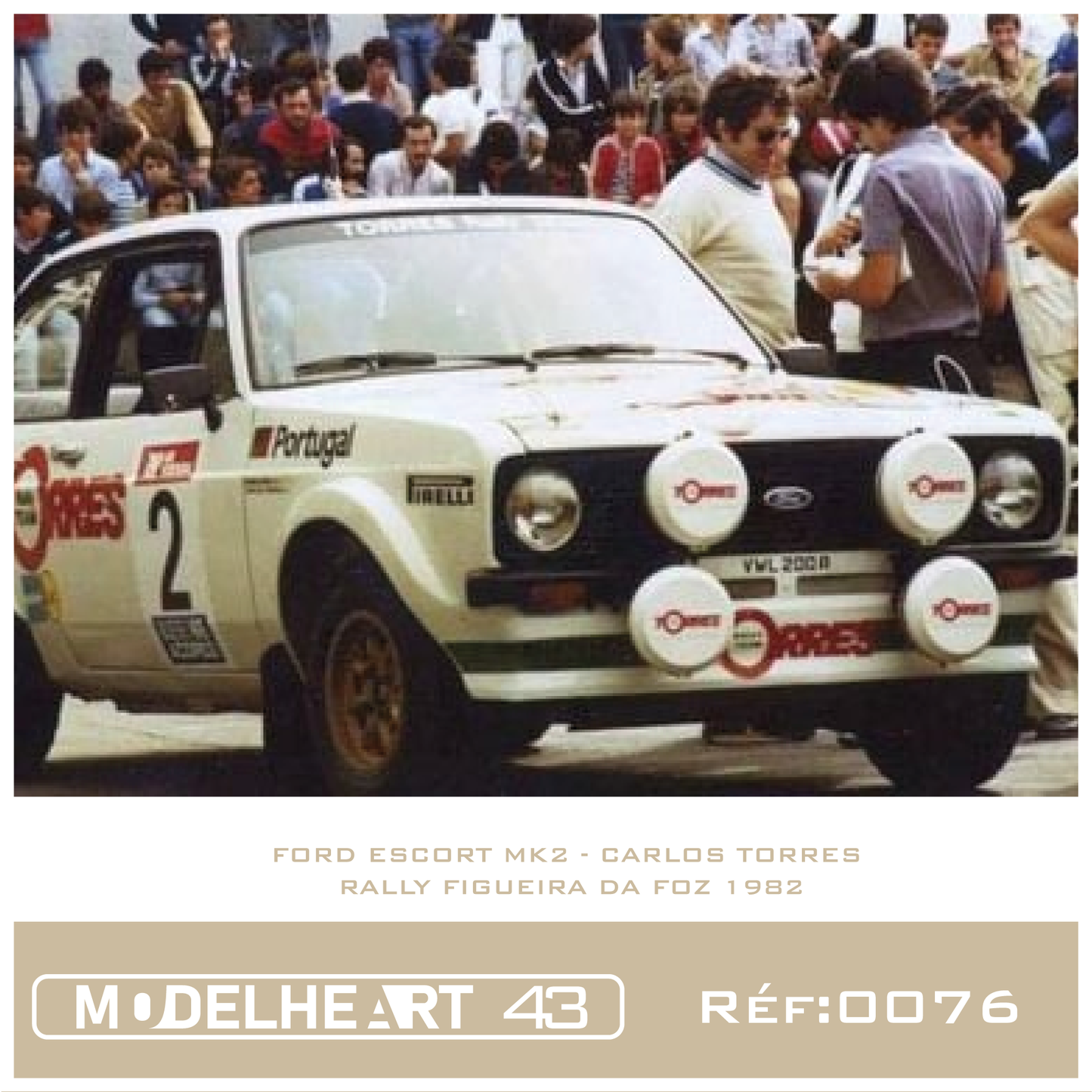 Decalque Ford Escort MKII - Carlos Torres