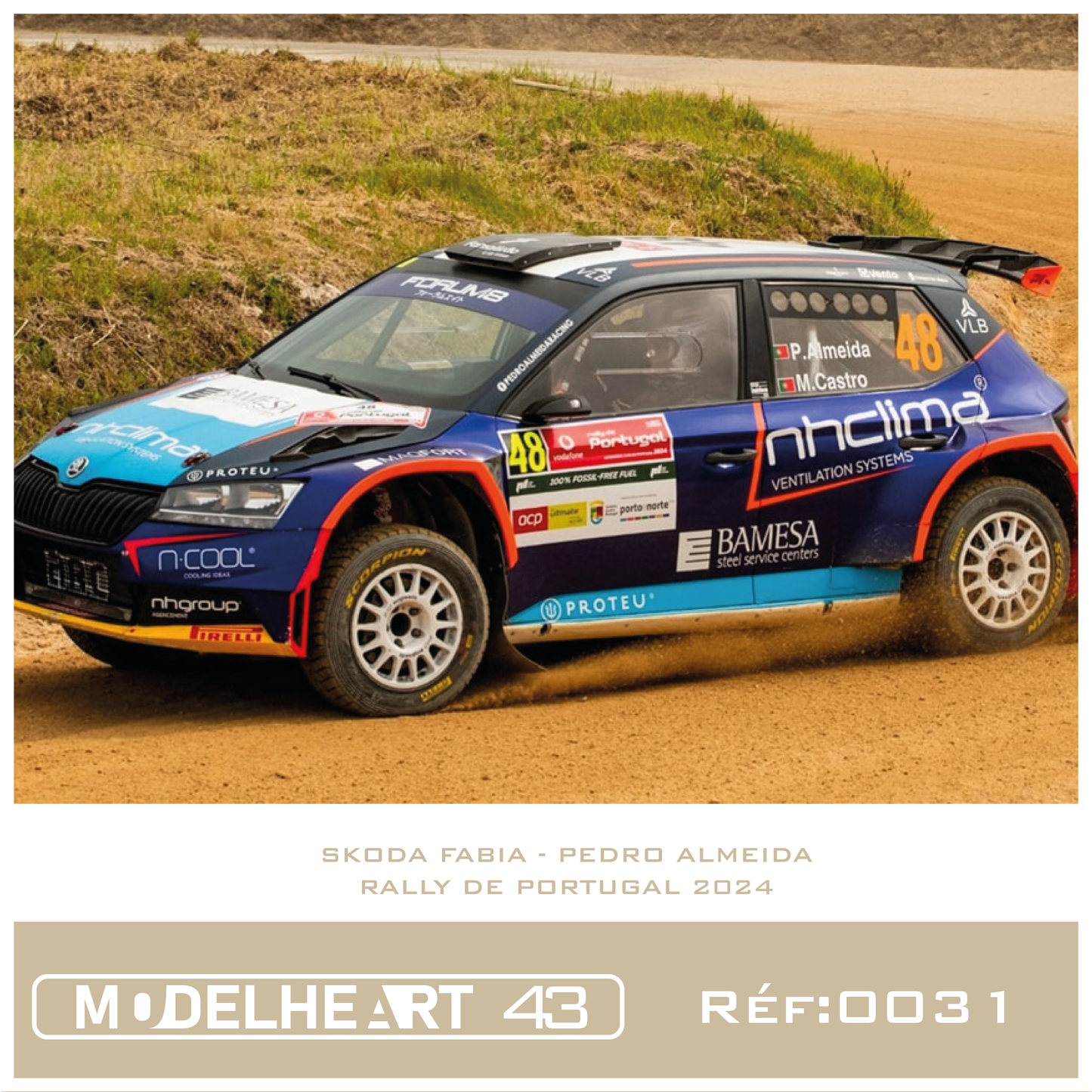 Decalque Skoda Fabia RALLY2 Evo  - Pedro Almeida