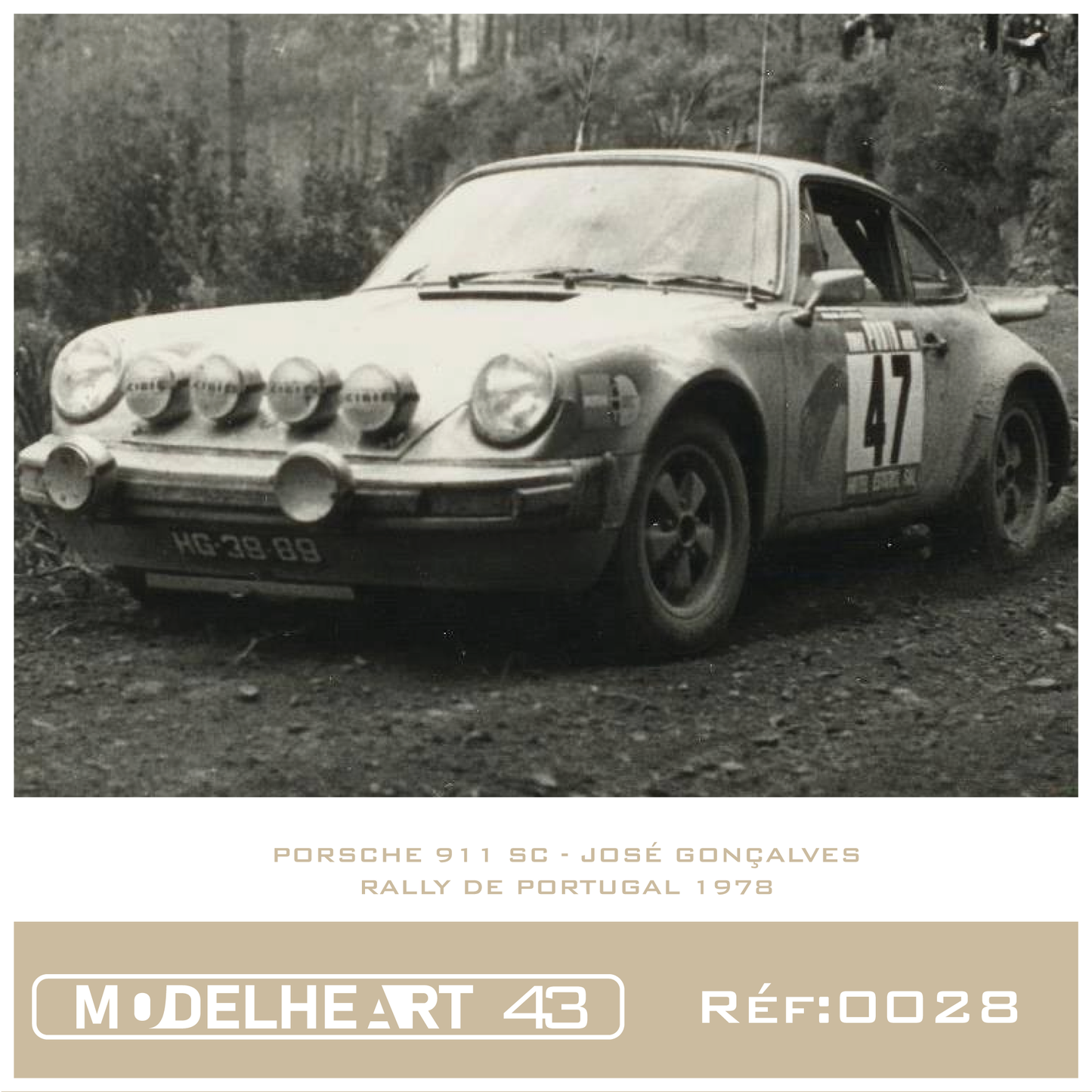 Decalque Porsche 911 SC - José Gonçalves