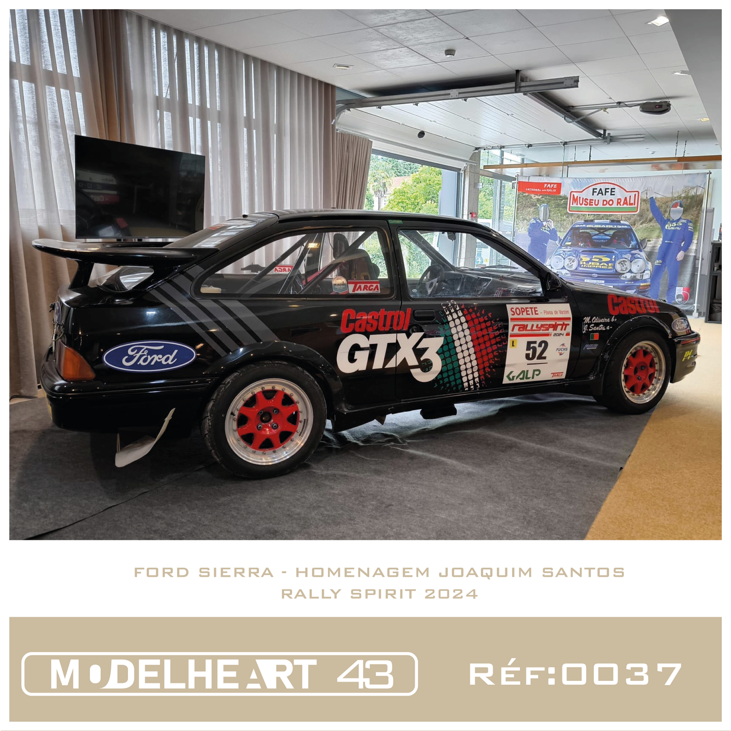 Decalque Ford Sierra Rs Cosworth Diabolique- Homenagem Joaquim Santos