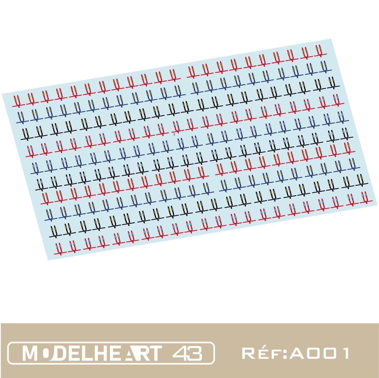 Folha A4 Decalques de Cintos 1/43