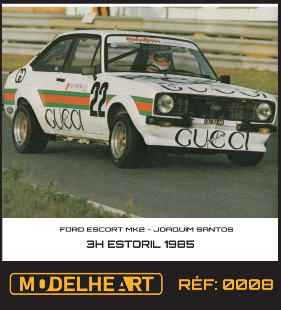 Decalque Ford Escort MK2 - Joaquim Santos - Joaquim Bessa