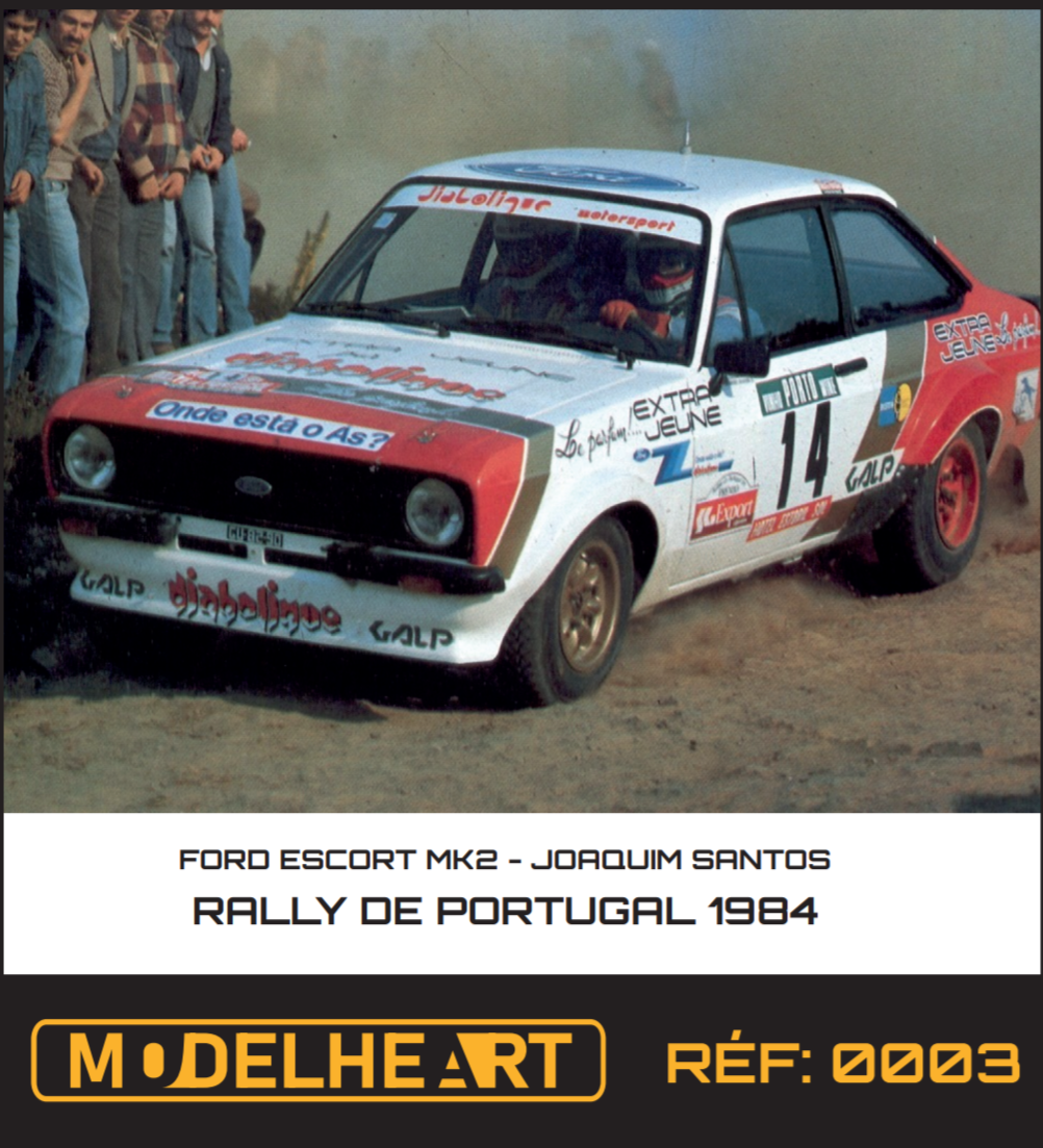 Decalque Ford Escort Mk2 - Joaquim Santos