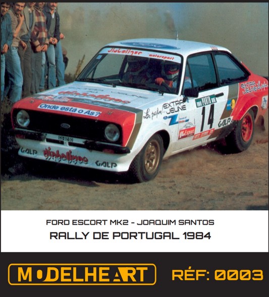 Decalque Ford Escort Mk2 - Joaquim Santos